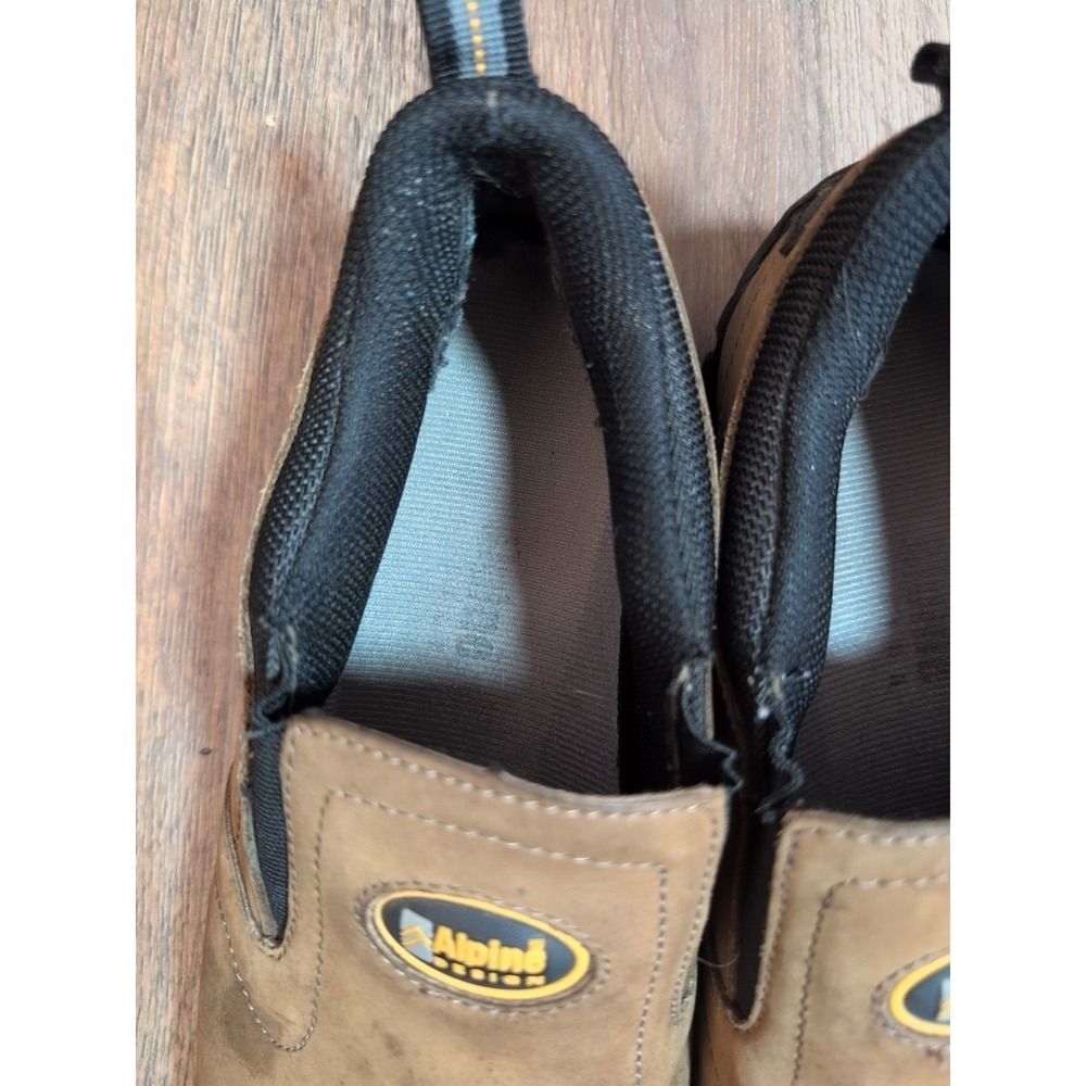 Alpine Design Men's Size 11M Brown Leather Casual Slip On Comfort Shoes - Picture 10 of 16